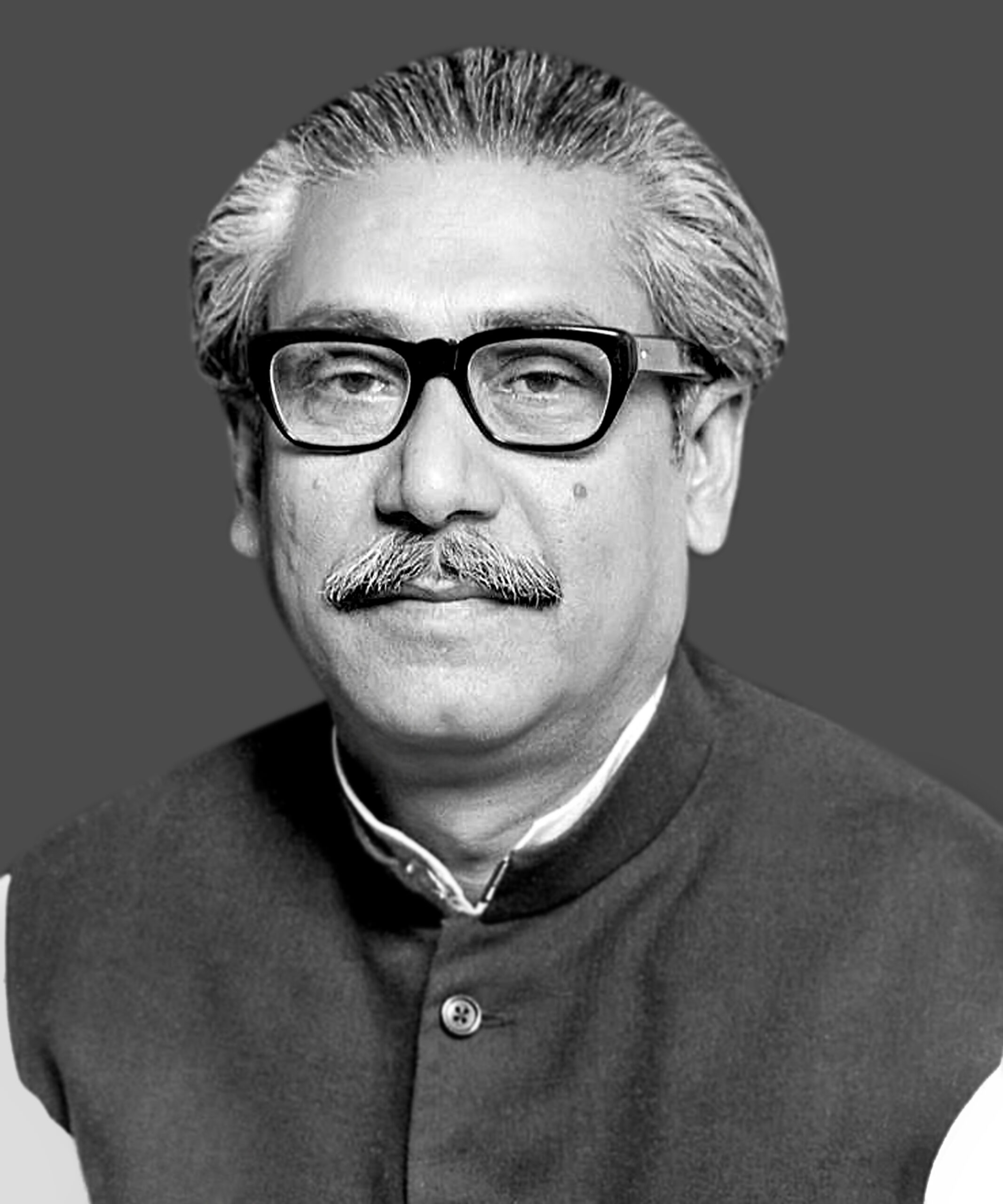 Portrait of Bangabandhu Sheikh Mujibur Rahman